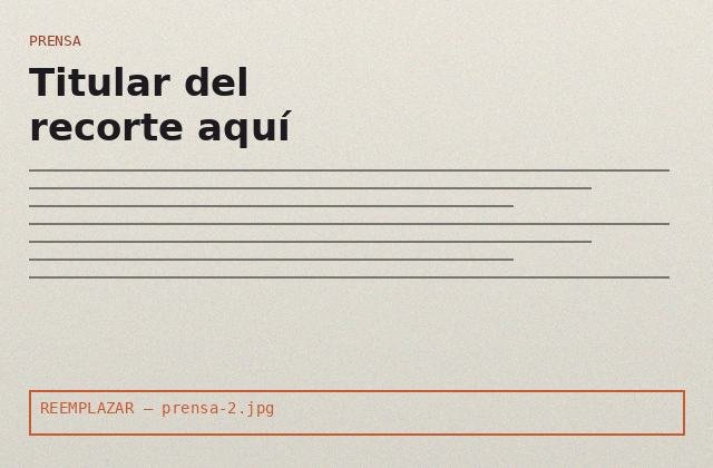 Nota de prensa